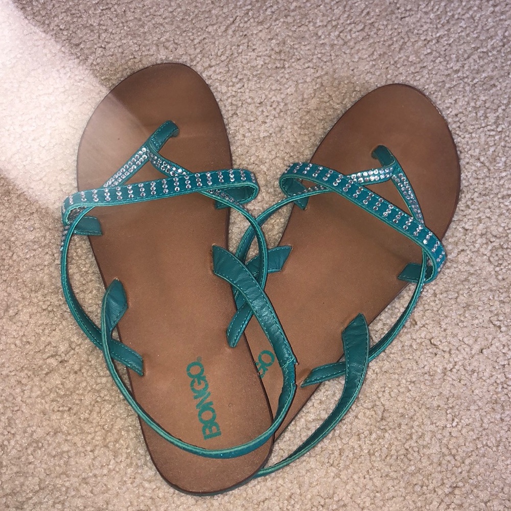 Bongo sandals - back strap & jewels